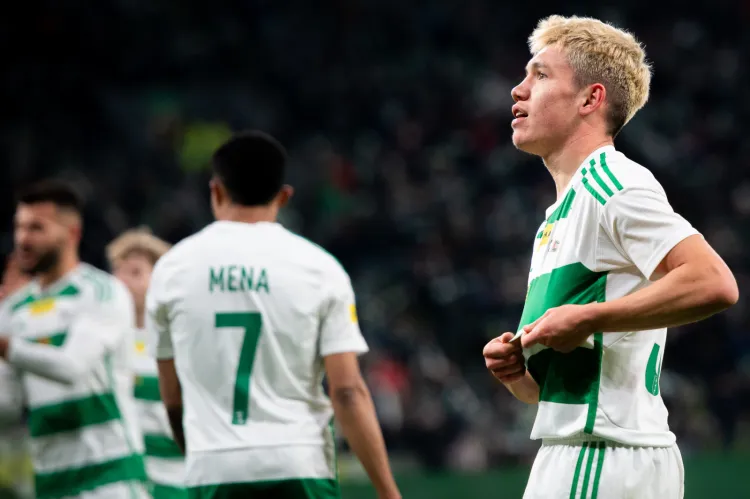 Fortuna 1. Liga: Lechia Gdańsk - Polonia Warszawa Maksym Chłań   radość, bramka, gol