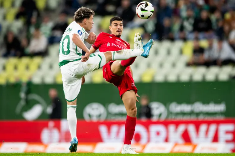 PKO Ekstraklasa: Lechia Gdańsk - Widzew Łódź Julian Shehu, Maksym Chłań
