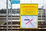 Remontowany przystanek SKM Stocznia w Gdańsku.