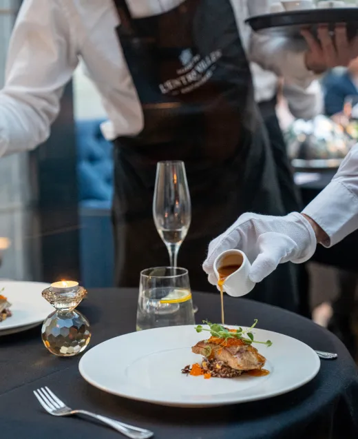 Specjalna kolacja z okazji zdobycia Sopockich Pereł w restauracji L'Entre Villes w Sopocie. 
