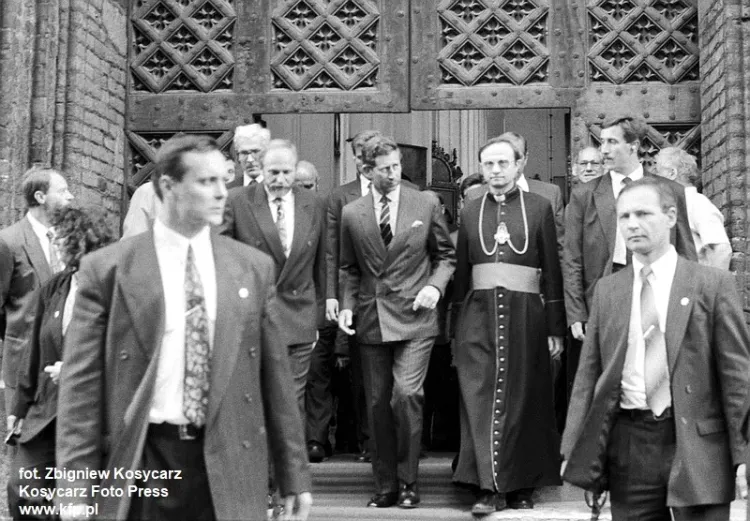 Książę Karol w Gdańsku w 1993 r. 