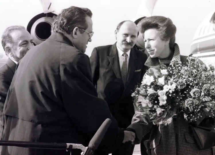 Księżniczka Anna odwiedziła Gdańsk dwukrotnie - w 1991 (na zdjęciu) i 2006 roku.