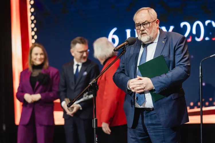 Poseł Piotr Adamowicz. Gala Pracodawców Pomorza w AMBEREXPO 