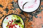 Spokój Cafe: matcha ube i matcha z syropem