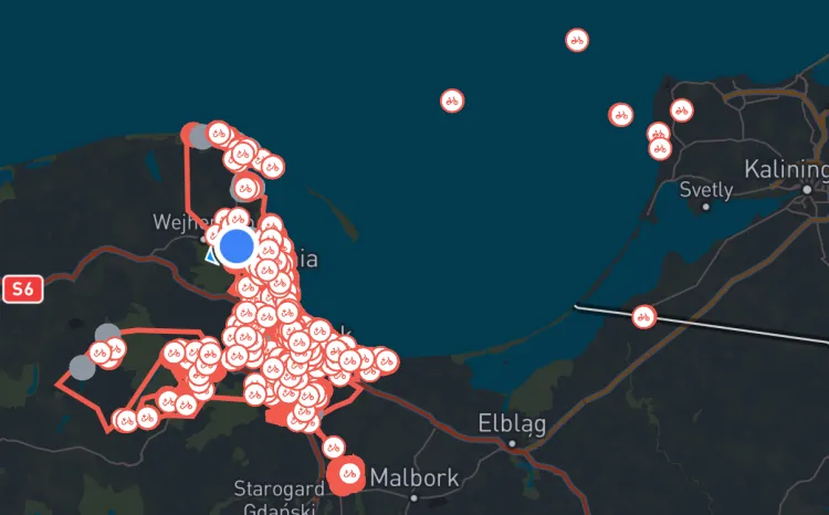 Zakłócenia GPS nad Bałtykiem