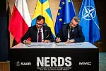 Michał Olko, MMC Ship Design & Marine Consulting i Daniel Oscarsson, wiceprezes Saab Naval.