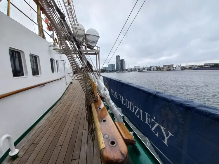 Dar Młodzieży swój macierzysty port zawsze miał w Gdyni.