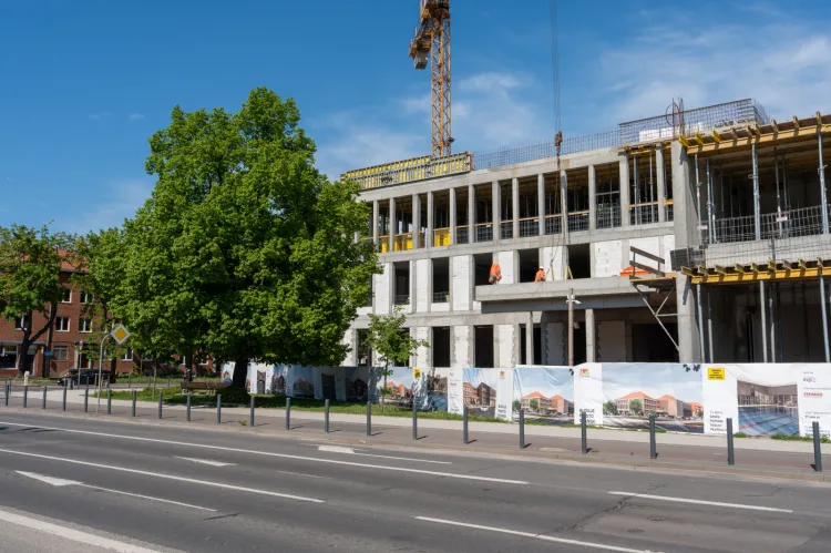 Basen we Wrzeszczu - budowa znajduje się na zaawansowanym etapie. 