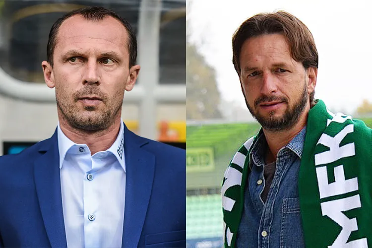 Arka Gdynia miała obrać czeski kierunek poszukiwań w kontekście trenera - mówi się o Radoslavie Latalu, a zwłaszcza Marku Jarolimie (z prawej).