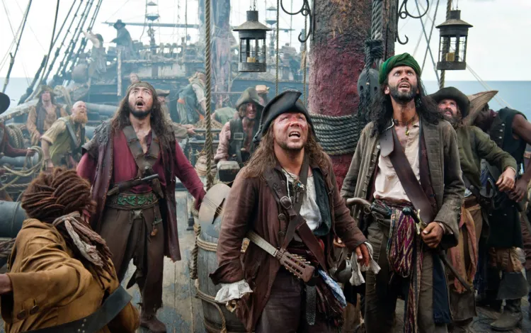 Kadr z filmu "Piraci z Karaibów". Karaiby? Nie trzeba aż tak daleko szukać. Mieliśmy swoich piratów.