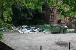 Śmieci przy ul. Kościuszki w Sopocie