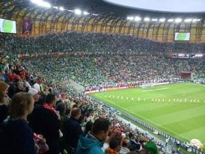 Hiszpania-Irlandia było drugim spotkaniem Euro 2012 rozegranym na stadionie w Gdańsku. W sumie padło tu już na mistrzostwach sześc bramek, z czego pięć strzelili Hiszpanie, a jedną Włosi.