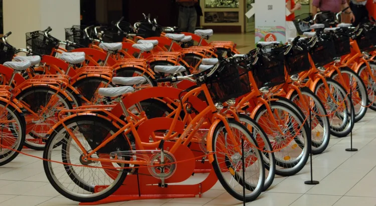 Stojaki w kształcie internetowej małpy mogą pojawić się w Trójmieście. Najaktywniejsi uczestnicy konkursu mają szansę wygrać jeden ze stu pomarańczowych rowerów miejskich.