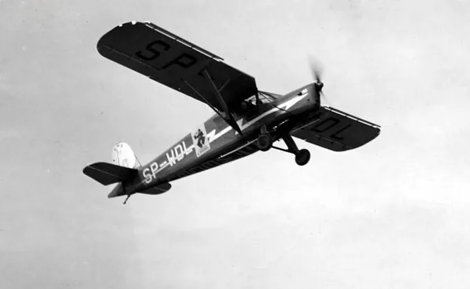 Tak wyglądał na niebie oryginalny wedlowski RWD - 13 pod koniec lat 30. XX wieku.