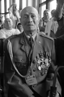 Major podczas swojej ostatniej obecności na obchodach rocznicy obrony Westerplatte w 2009 roku.