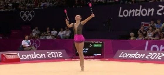 Gdyby olimpijski finał zakończył się po dwóch konkurencjach, Joanna Mitrosz zajęłaby najwyższe miejsce w historii polskich startów na igrzyskach w gimnastyce artystycznej. 