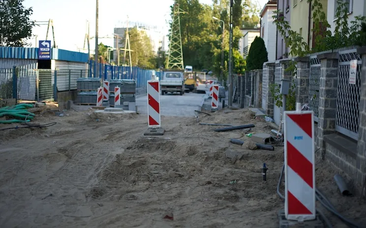 Budowa ul. Poznańskiej w Gdyni.