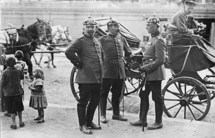 Oficerowie pruskiej armii około roku 1900.