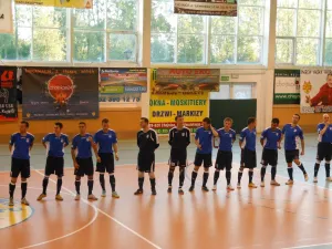 Drużyna AZS UG przed meczem w Chojnicach