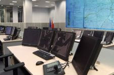 Sala operatorska systemu Tristar w Gdańsku, skąd ruch nadzorować będzie do siedmiu pracowników jednocześnie.