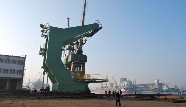 Zwałowarka zbudowana dla holenderskiego portu EMO.