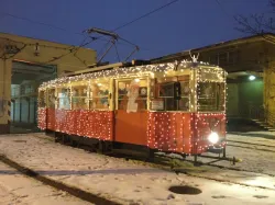 Świąteczny tramwaj wyjechał na ulice Gdańska.