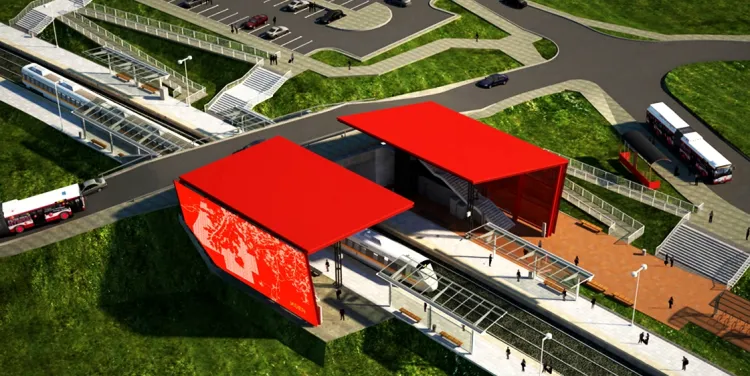 Tak będzie wyglądać stacja Pomorskiej Kolei Metropolitalnej w Jasieniu.
