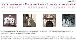 Krzyżagórska Podniesiński Łoboda i Wspólnicy Adwokaci i Radcowie Prawni s.c. 