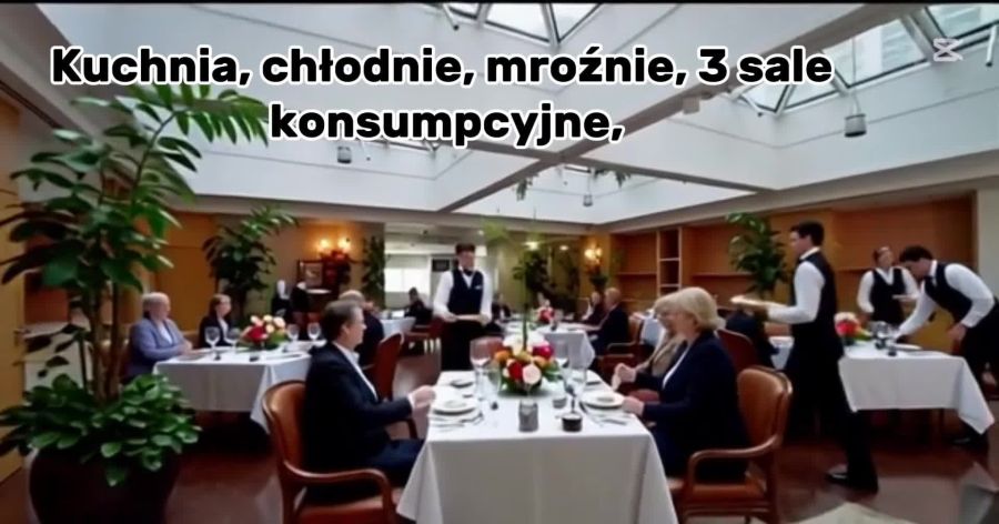 Lokal pod usługi gastronomiczne w biurowcu w centrum Gdyni: wideo 20740